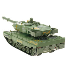 凯迪威685053德国豹2A6主战坦克成品发声光回力军事玩具合金模型