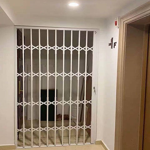 铝合金折叠推拉防盗窗拉闸门网室外阳台飘窗可伸缩新型隐形护栏杆