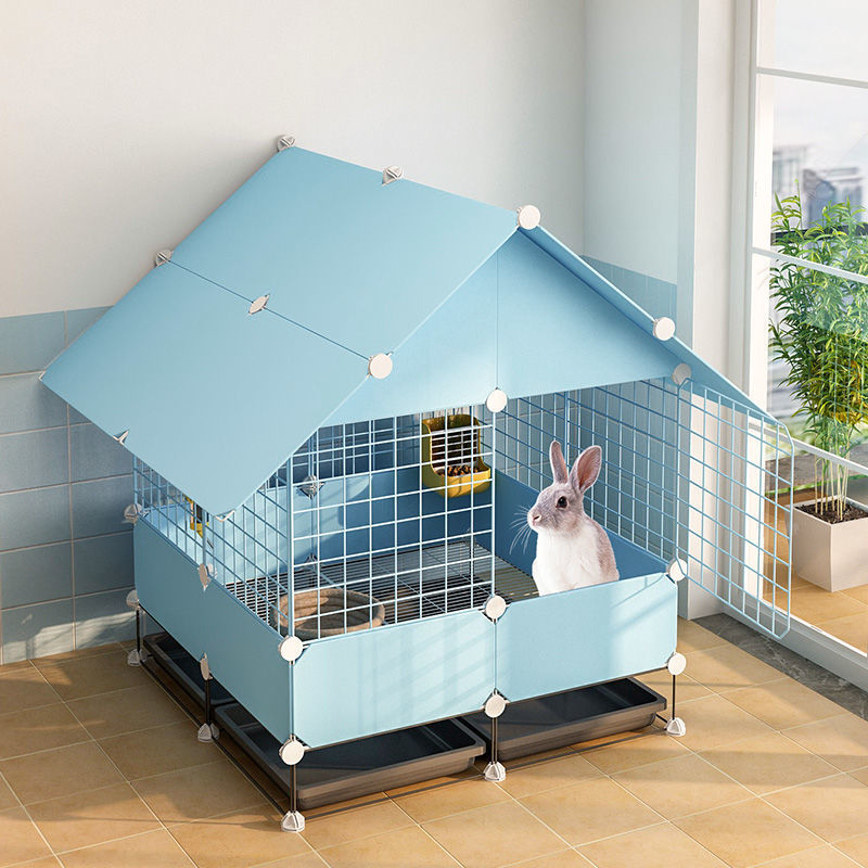 兔子屋兔子笼子防喷尿室内家用小窝屋带厕所养殖大号别墅新型兔笼