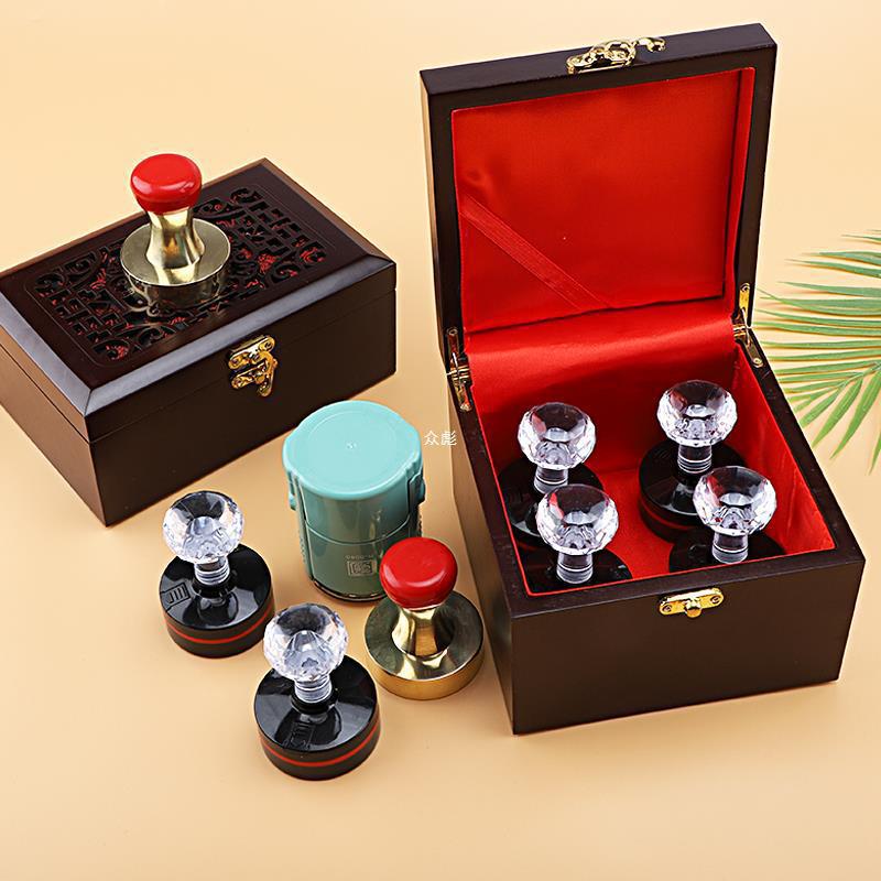 木质印章收纳盒子企业公司银行专用印章箱放章箱多功能公章发票章