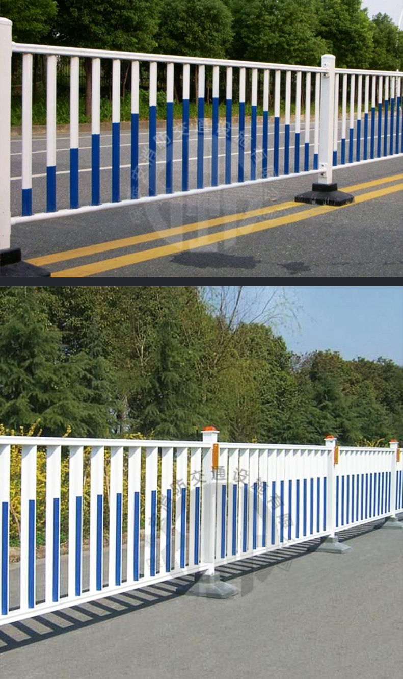 道路护栏市政马路护栏交通镀锌钢护栏小区隔离围栏广告板栅栏