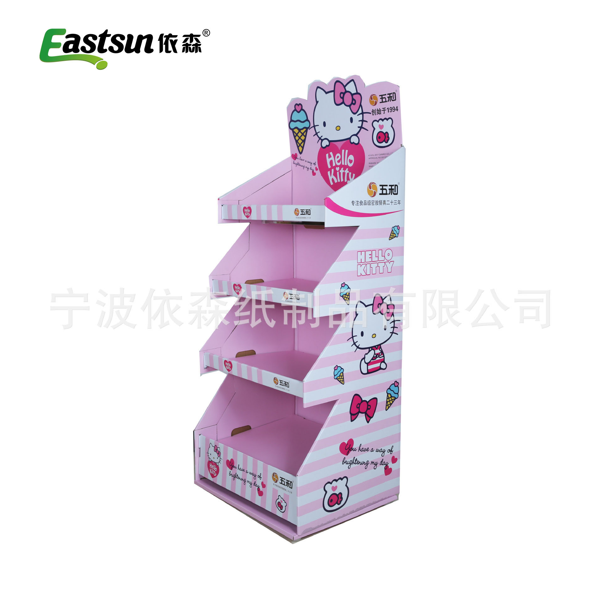 定制纸质展示盒 超市促销陈列盒 pdq展示盒 纸货架 纸地堆 样品