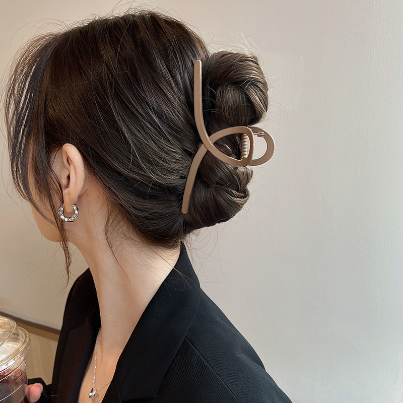 冷淡风鲨鱼夹女夏季发夹后脑勺抓夹头饰夹子大号发卡高级感发饰