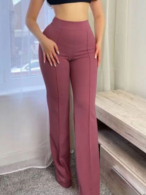 European and American New Casual Pants Spring and Autumn New Temperament Commute Bootcut Pants All-Matching Fashionable Wide Leg Pants Women