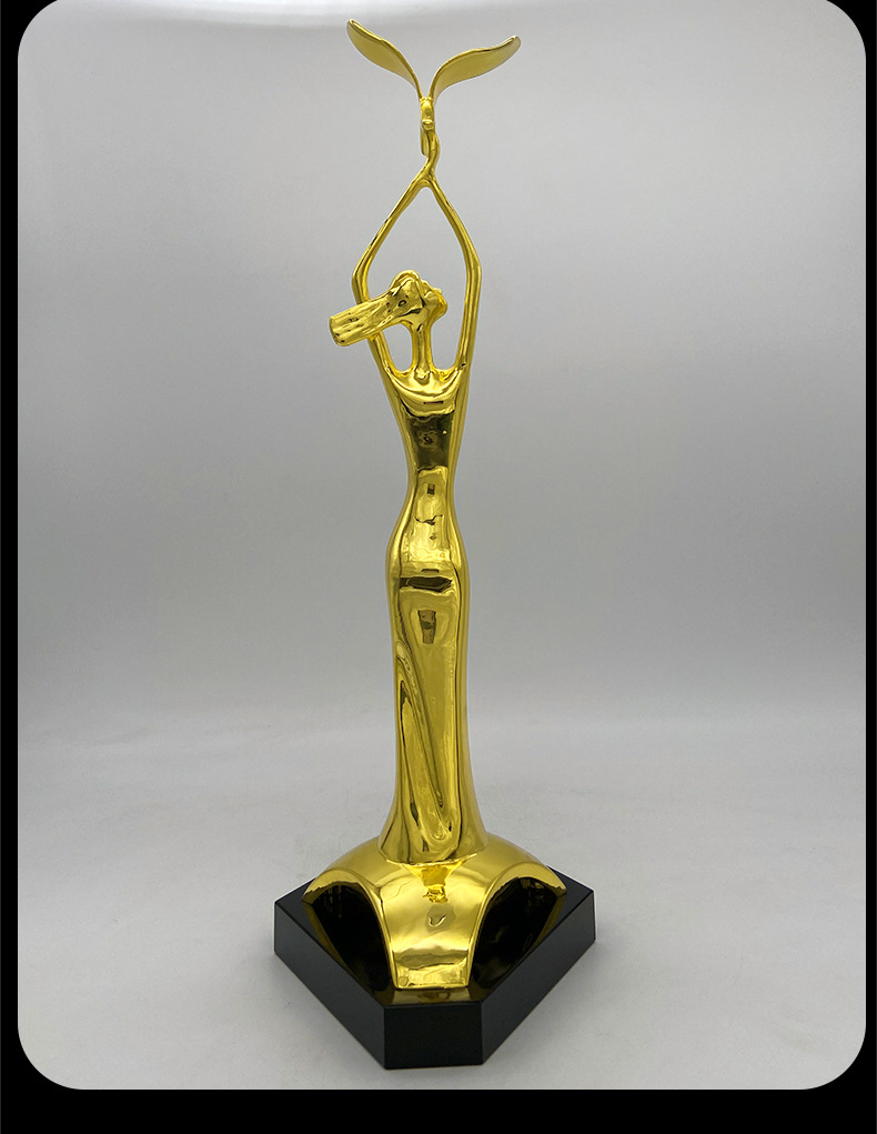 金鹰女神奖杯创意人像奖杯定制奥斯卡小金人颁奖典礼艺术奖杯制作