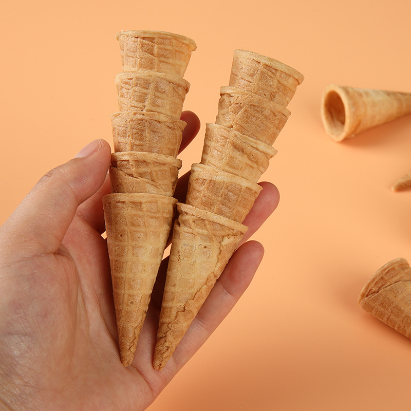 迷你冰淇淋蛋筒脆皮甜筒小口蛋卷冰激凌脆筒家庭diy装饰裱花脆桶