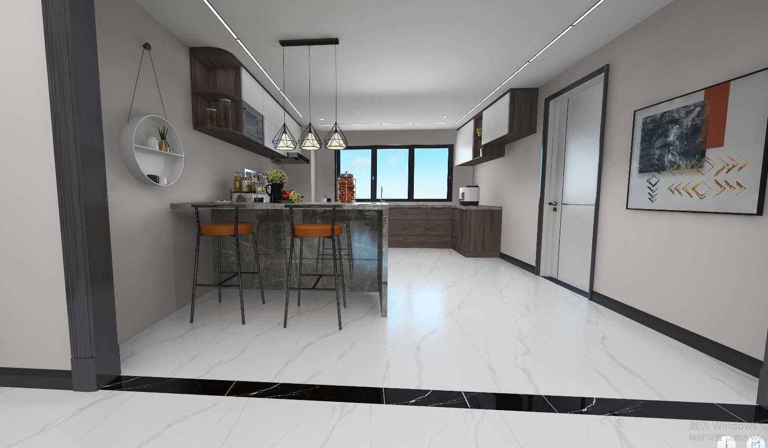 柔光通体大理石瓷砖600x1200 客厅干挂上墙砖全通体防滑地砖墙砖