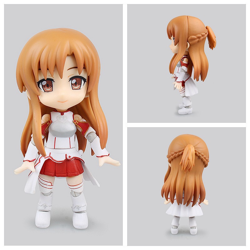 刀剑神域 cu-poche  q版粘土017 可换脸亚丝娜 模型盒装手办