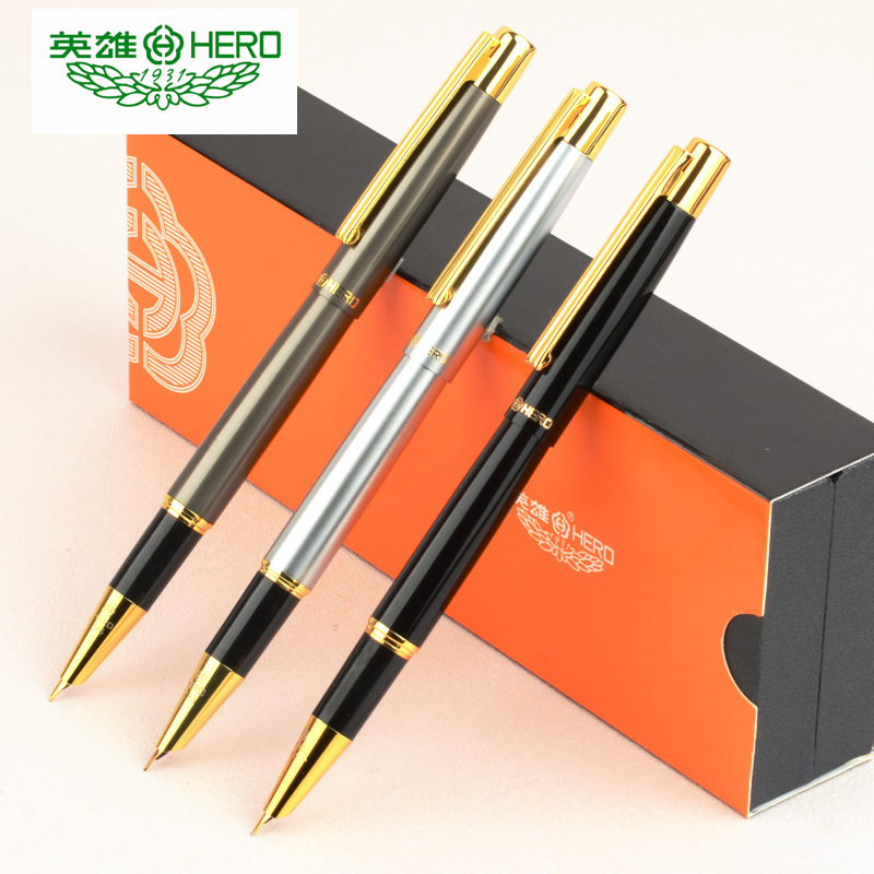 hero英雄钢笔285美工笔弯头弯尖成人商务办公学生书法练字用美术