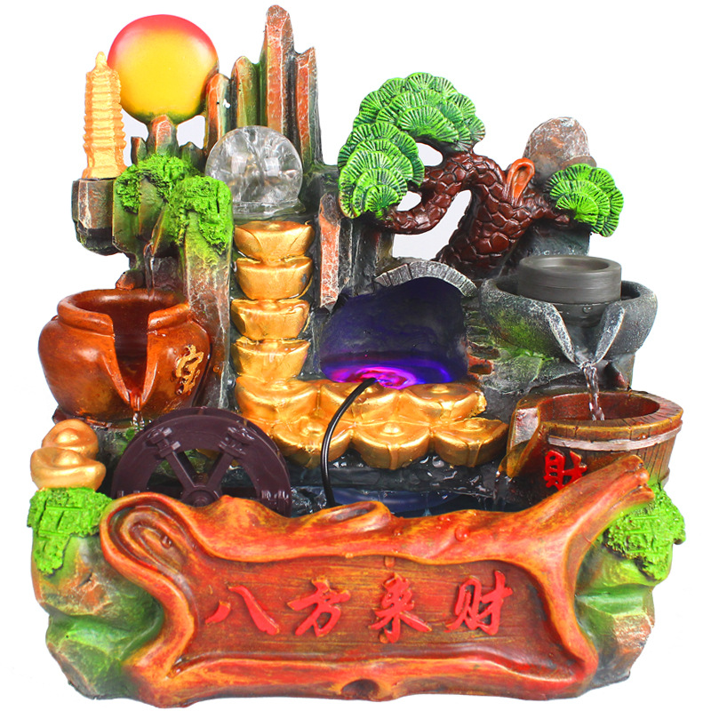 八方来财风水摆件 招财开业用品 时来运转风水轮摆设批发