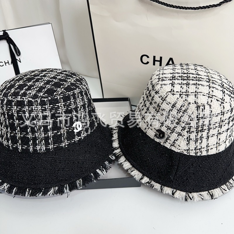 韩版小香风渔夫帽女款百搭显脸小盆帽素颜可折叠帽子女秋冬新款潮