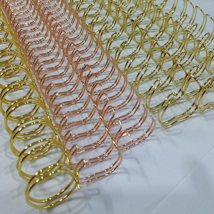 电镀yo圈双线圈装订条挂历圈螺旋线圈双线铁圈双线圈