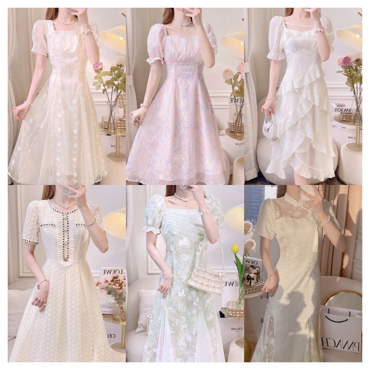 2023 Summer New Women's Clothing Fresh Dress Fairy Advanced Design Plump Girls Chiffon All-Matching Dress