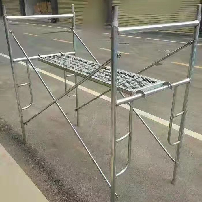 河南郑州 久固 活动脚手架 1.7米1米 斜撑 轮子 踏板 移动