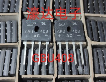 全新gbu406 gbu408 gbu410 dip-4 桥式单相整流器 直插整流桥