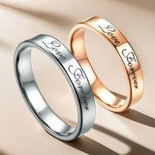 跨境专供欧美钛钢戒指小众高级轻奢字母复古简约饰品不掉色批发