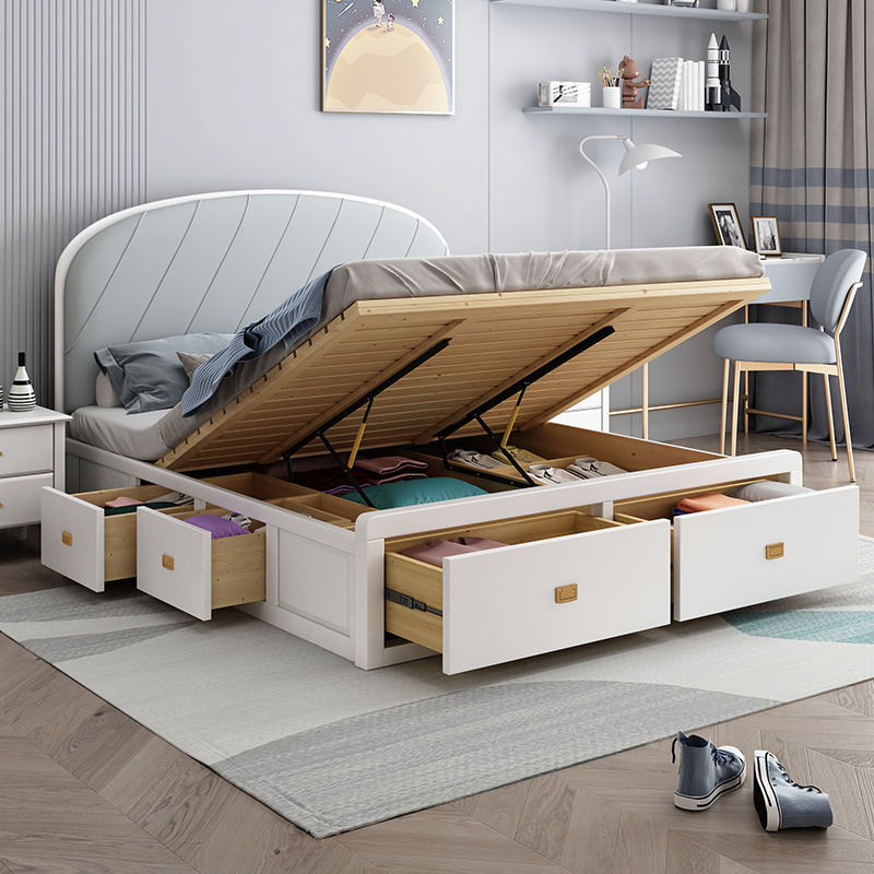 美式实木儿童床1.