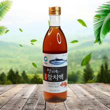 整箱韩国进口清净园花蟹金枪鱼露950*12瓶 韩式汤菜用调味汁酱油
