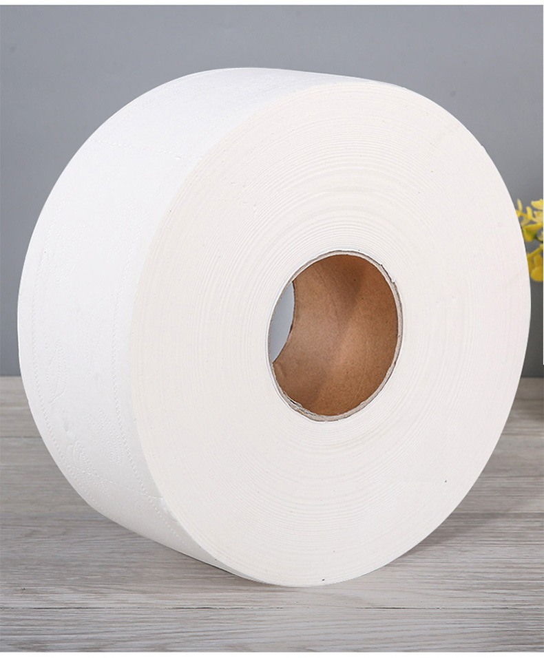 商用大盘纸大卷纸厕所擦手纸一箱12卷700克餐厅饭店宾馆用卫生纸