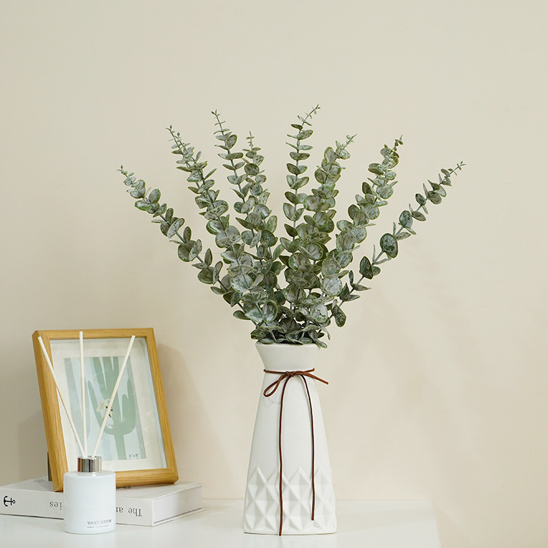 仿真绿植仿真尤加利叶金钱叶室内装饰插花摆件拍摄道具仿真绿植
