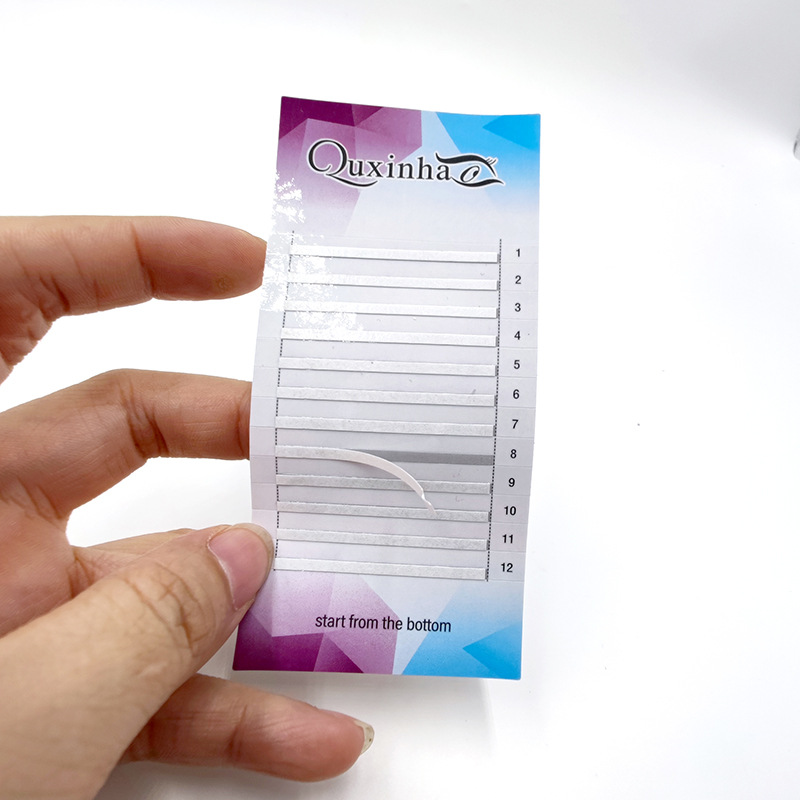 制作不干胶睫毛底卡烫金睫毛纸卡轮胎胶睫毛卡纸密排睫毛底卡