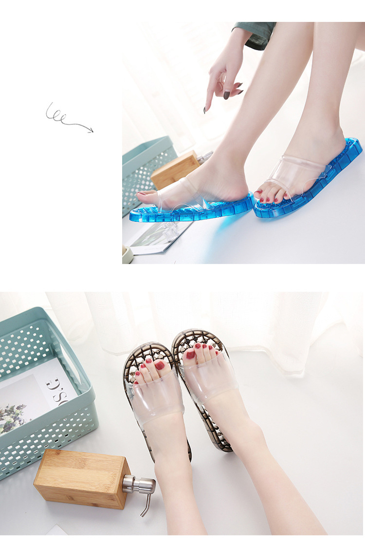 凉拖足底按摩拖鞋女夏季室内家用浴室漏水防滑脚底穴位家居足疗鞋