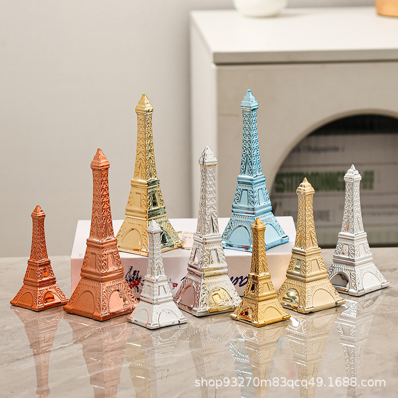 陶瓷金字塔摆件现代简约工艺品家居饰品电视柜书柜样板间软装饰品