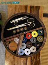 4TF1针线盒家用实用手工缝纫收纳盒实木结婚嫁妆针线包礼物工具盒