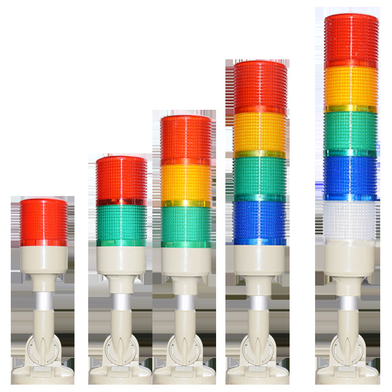 多层警示灯 led三色警示灯声光报警器12v24v220v机床指示信号塔灯