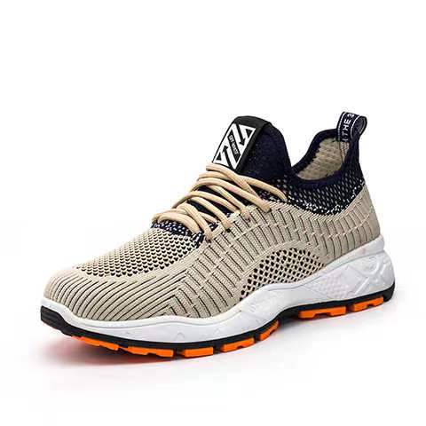 Cross-Border Foreign Trade Men's Shoes 2022 Autumn New Casual Sneaker Amazon plus Size Breathable Mesh Running Shoes