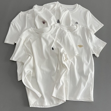 你需要一件白色短袖T恤女刺绣系列小白T恤夏季新款女休闲圆领上衣
