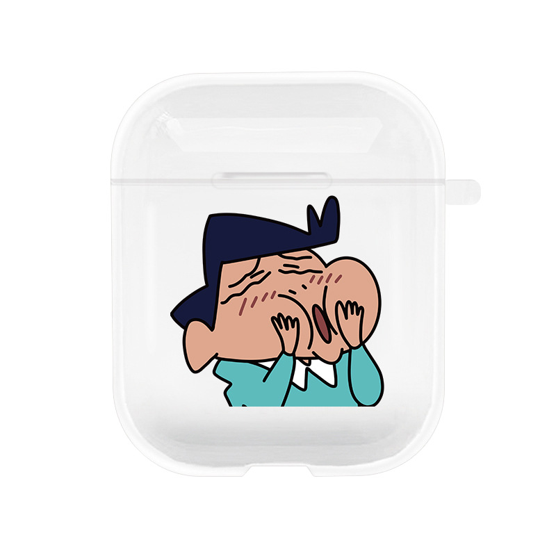 贝莉卡airpods pro蜡笔小新耳机套 苹果1/2代适用硅胶软3代保护壳