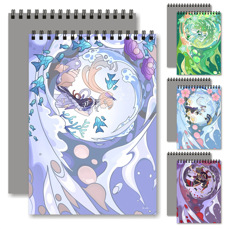 y神散兵雷电将军素描本线稿本a416k开速写绘画本动漫卡通美少女9