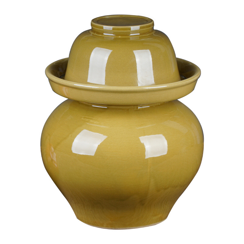 四川泡菜坛子家用小号土陶瓷密封盖罐装日式酸菜迷你玻璃缸带盖子