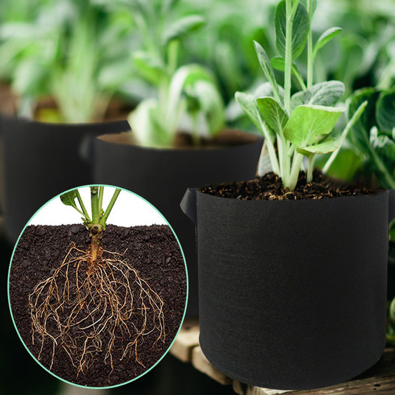 尺寸足260g种植袋grow bag无纺布种植袋美植袋植树袋生长袋pot