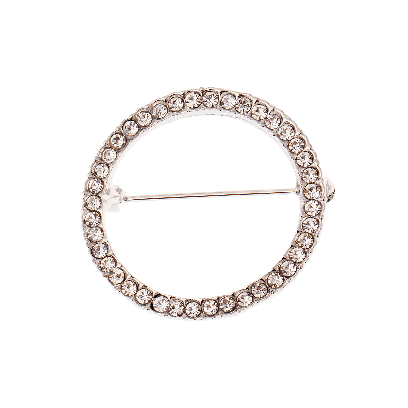 xz0301 经典款定 制款复古中高档合金水钻胸花别针圆形胸针批发