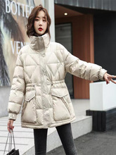 2024年冬季新品羽绒服女装收腰显瘦白鸭绒保暖气质百搭小个子外套