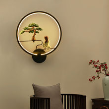 新中式壁灯墙上客厅现代简约卧室国风个性创意床头灯楼梯过道挂墙