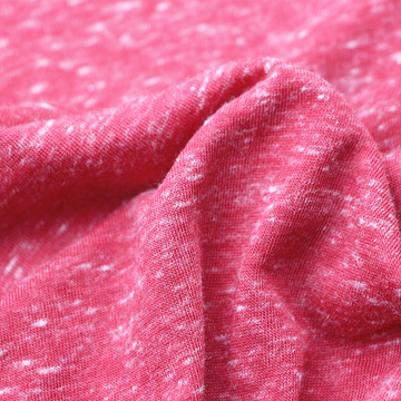 雪花纱单面汗布tc涤棉955背心t恤面料雪花纱竹节白点单面布汗布料