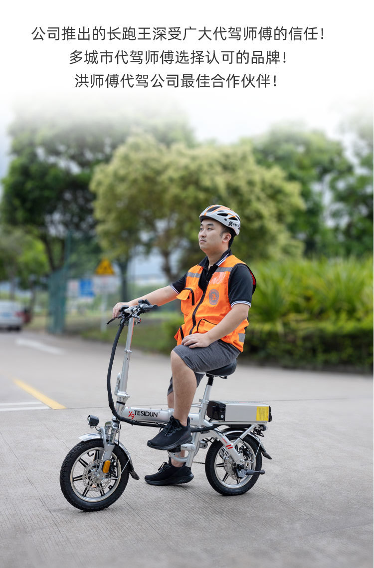 特斯盾电动车k93c国标14寸折叠代驾电动自行车可上牌工厂直销