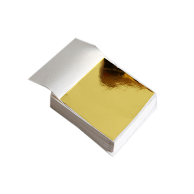 金箔纸水晶泥金泊银箔纸装饰绘画diy制作金铂银泊纸9cm美甲箔纸