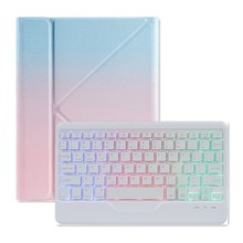2021新款pro11彩虹渐变蓝牙键盘保护套10.2笔槽背光分体键盘皮套