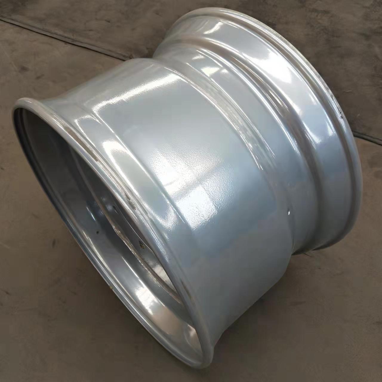 定制卡车挂车轮毂14*22.5真空钢圈适配445/50r22.5货挂车加宽钢圈