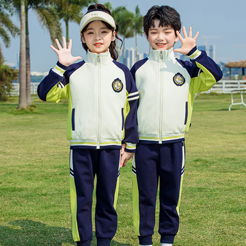 幼儿园园服秋冬装中小学生新款校服春秋两件套班服儿童运动套装