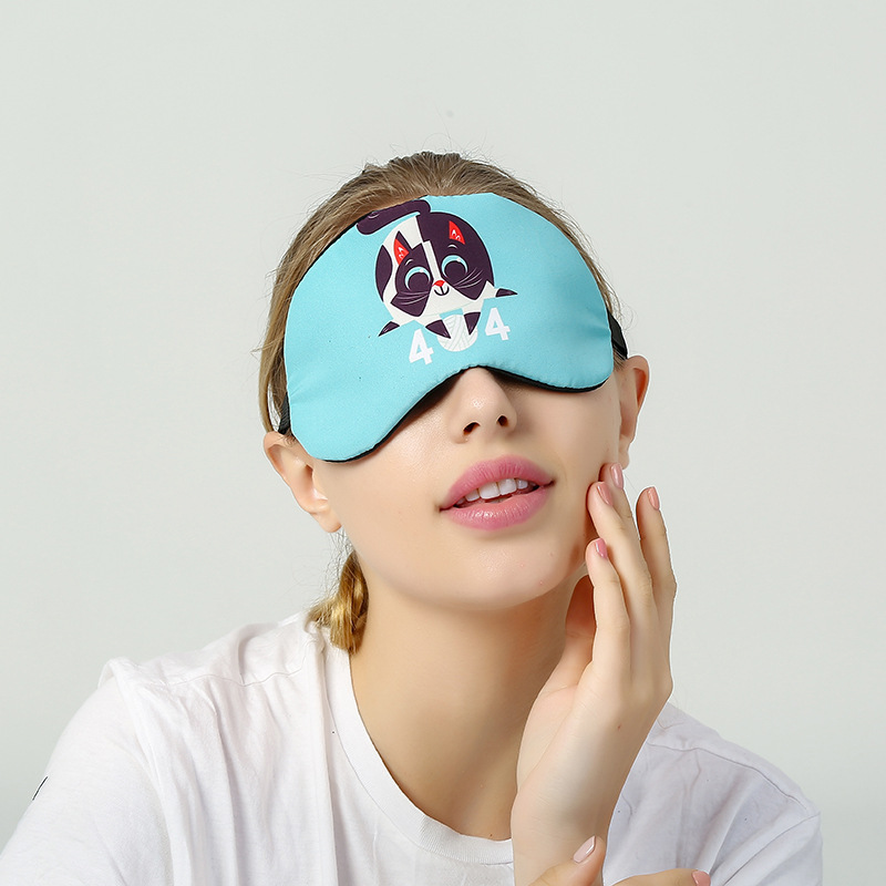 航空午休可爱儿童眼罩睡眠专用遮光眼罩冰袋冰敷热敷眼罩定制logo