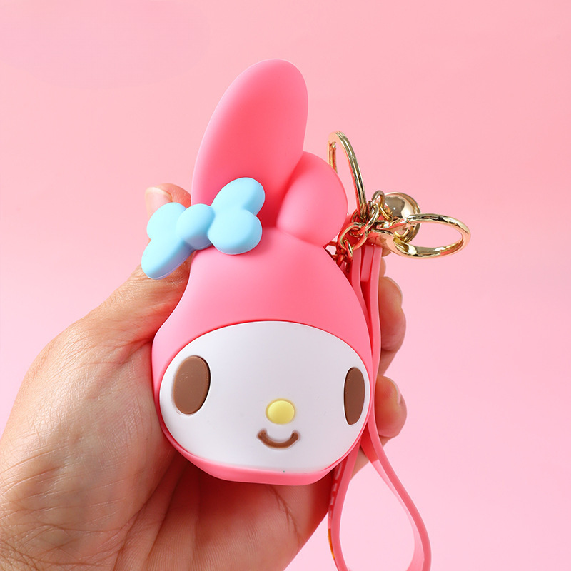 Popular Silicone Cute Silicone Messenger Bag Silicone Bag Melody Big Ear Dog Children's Bag Coin Purse Earphone Bag