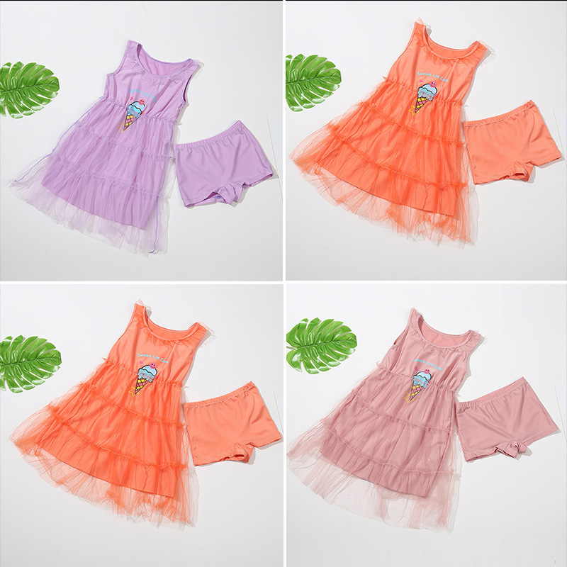 儿童泳衣韩国ins女童中小童25-45斤连体游泳衣独立