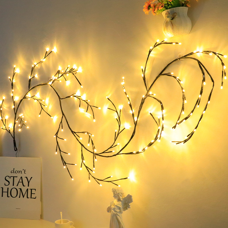 Led Simulation Branch Rattan Tree Light Starry Christmas Room Decoration Holiday Light Bedroom Layout Atmosphere Light