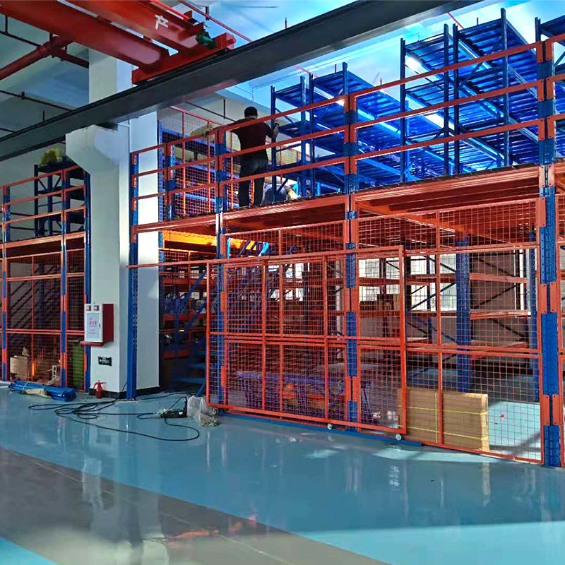 广东定制仓储钢平台 仓库钢结构多层阁楼厂家 现货重型货架批发