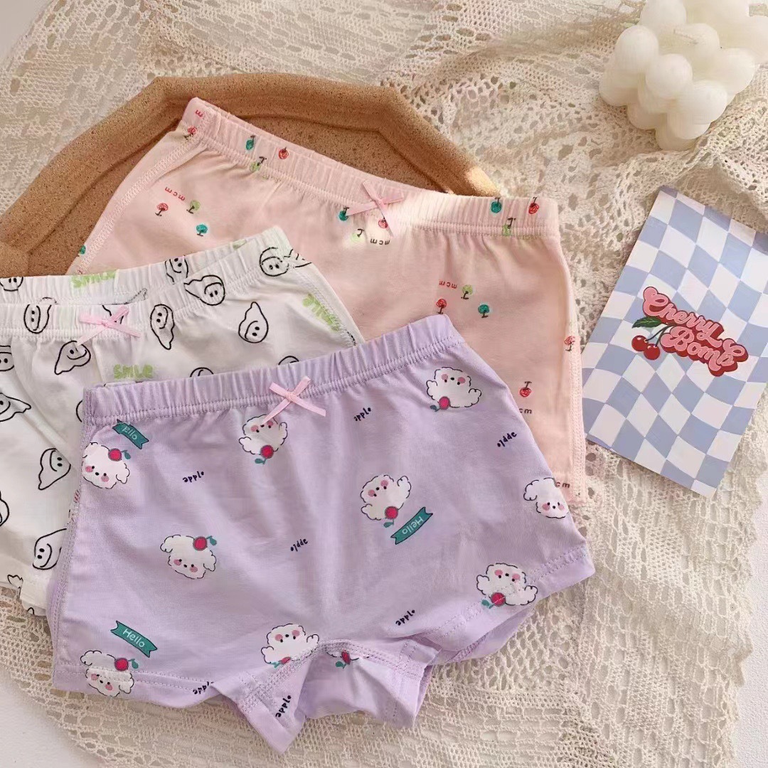 小黑托尼儿童a类纯棉内裤男女童四角裤品牌童装厂家实体货源批发